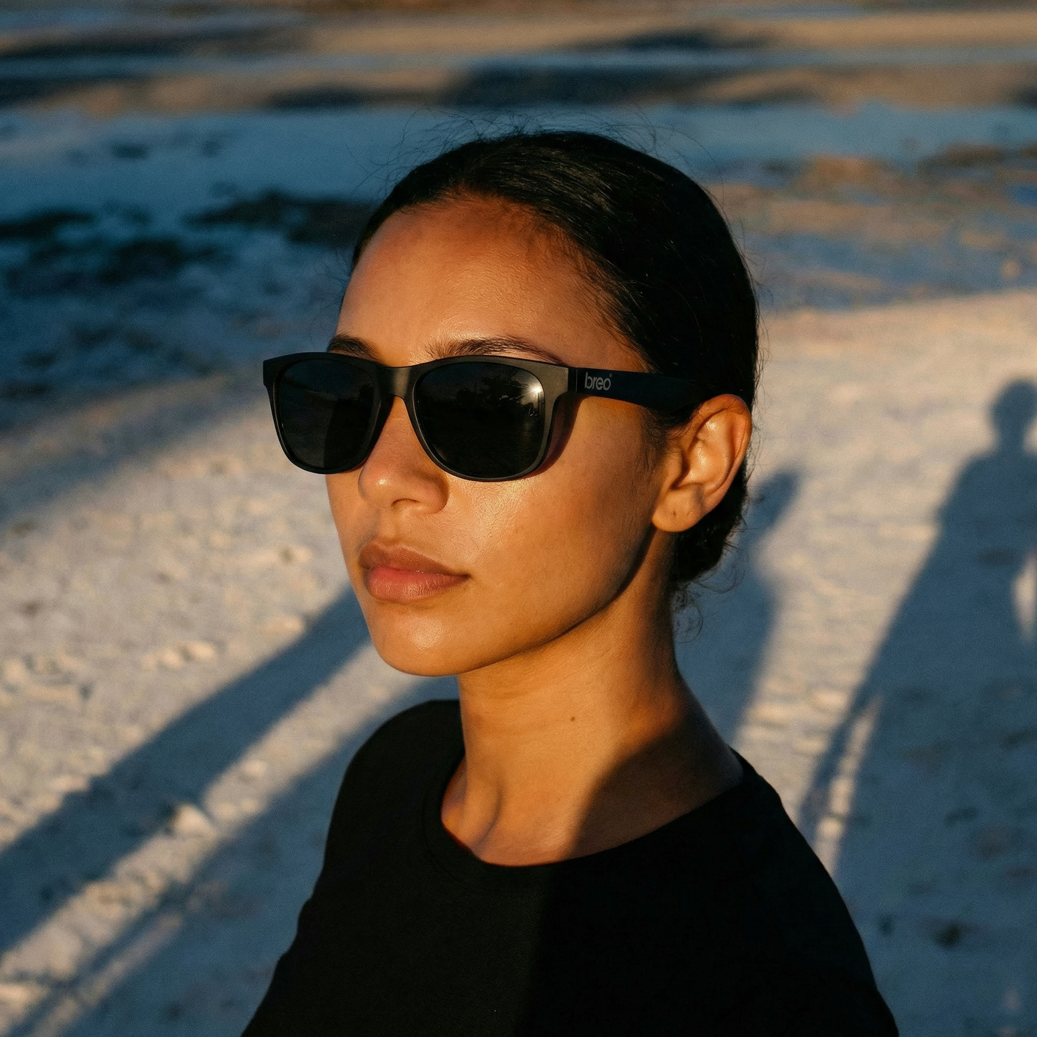 Uptones Sunglasses – Black / Smoked Lens - Breo Studio
