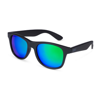 Floating Black Sunglasses with Green/Blue Lens - Breo Studio