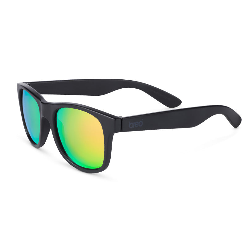 Floating Black Sunglasses with Orange/Yellow Lens - Breo Studio