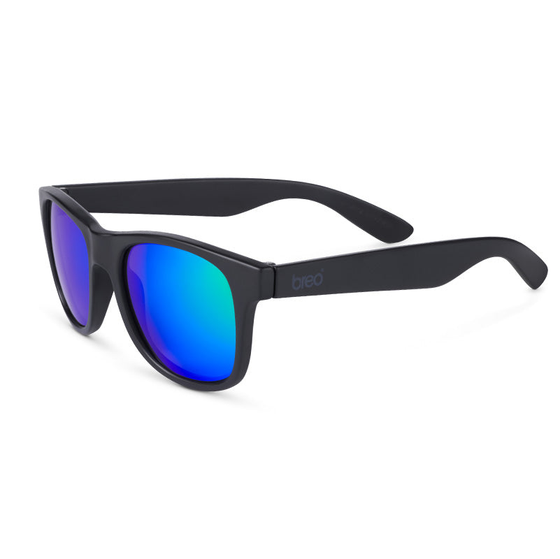 Floating Black Sunglasses with Green/Blue Lens - Breo Studio