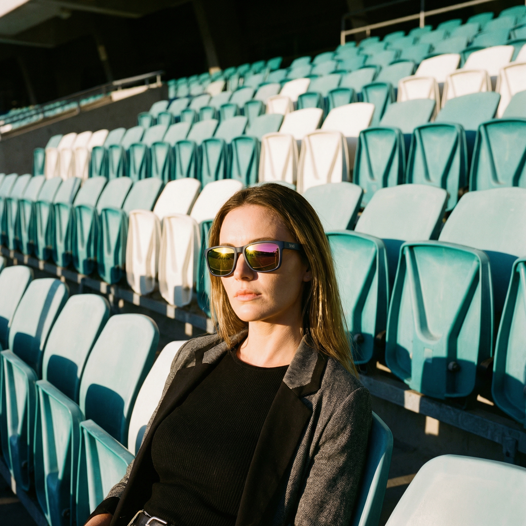 Scope Navy & Blue Sunglasses with Mirror Pink Lens - Breo Studio