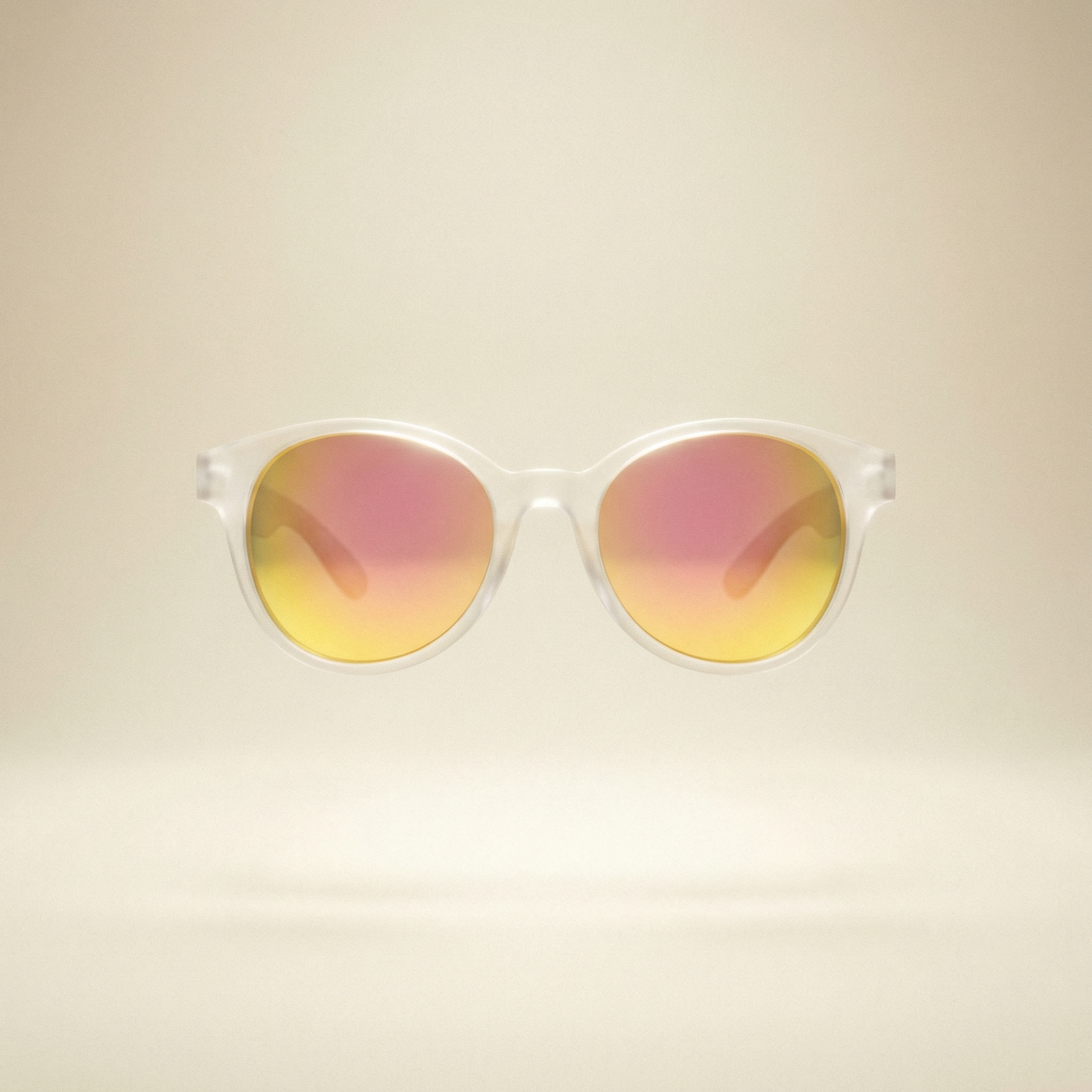 Vox Clear Sunglasses with Pink/Yellow Lens - Breo Studio